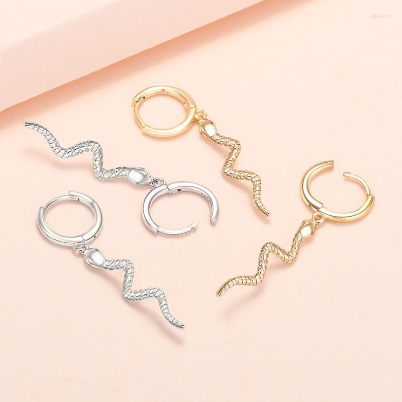 

Hoop Earrings Sam Panda 925 Sterling Silver Snake For Women Fashion Exaggerated Round Face Looks Thin