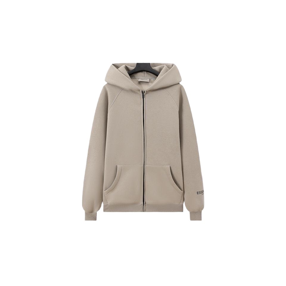 

Essence replica line zipper hooded sweatshirt men and women U.S. high street tide loose FOG couple jacket autumn and winter models, Khaki