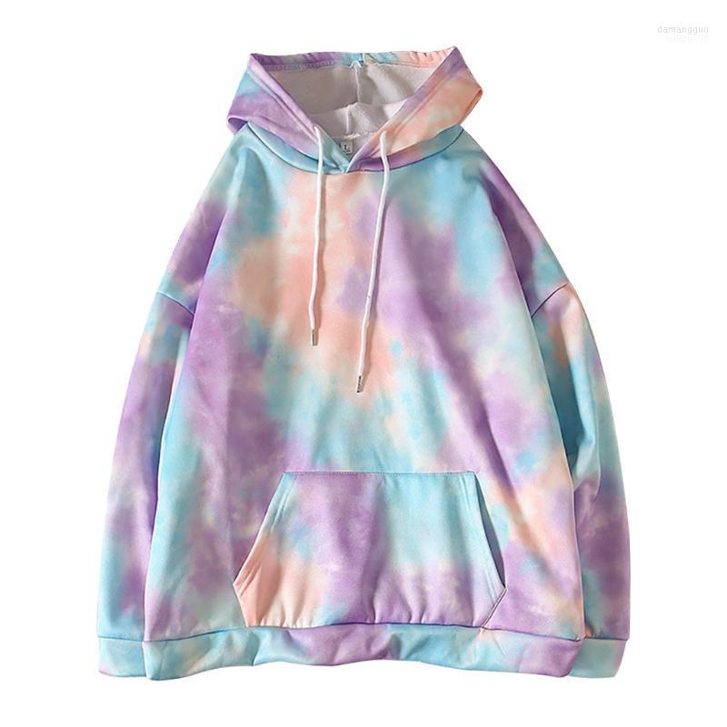 

Women' Hoodies Women Sweatshirt Casual Long Sleeve Tie-dye Print Ladies Sweatshirts Tops Oversized Streetwear Women, Blue