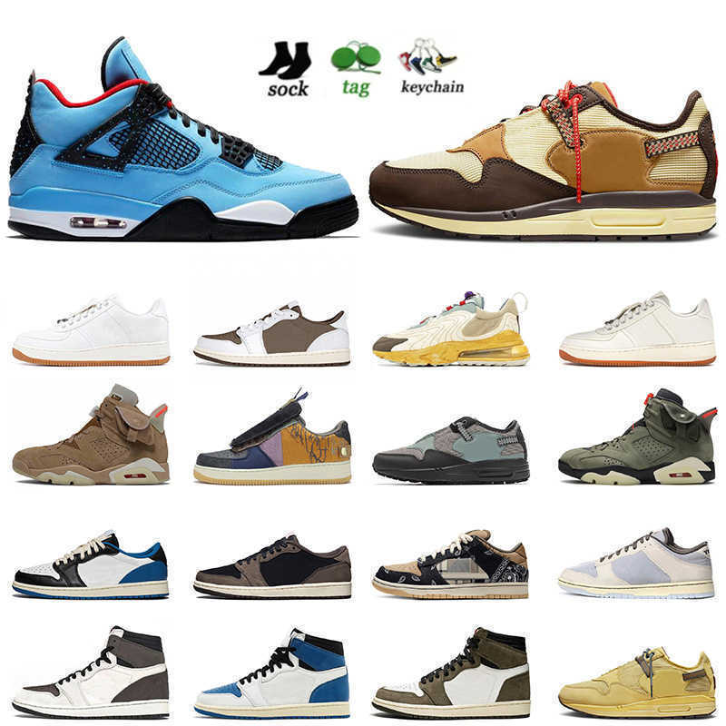 

Sneakers Shoes Designer Flat Runner Trainers High Low White Sail Fragment Cactus Jack Olive Cream Men Women Travis Scoots 1 1S X Ts Sports shoes, D16 playstation 36-45