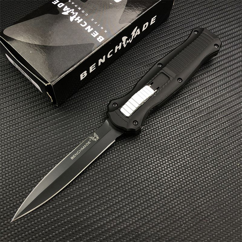 

Benchmade Infidel Pagan Automatic knives 3300 D2 Steel Machined EDC Pocket BM42 Tactical gear Survival knife with sheath BM 3310 3320 3400 3350 3310BK Tools