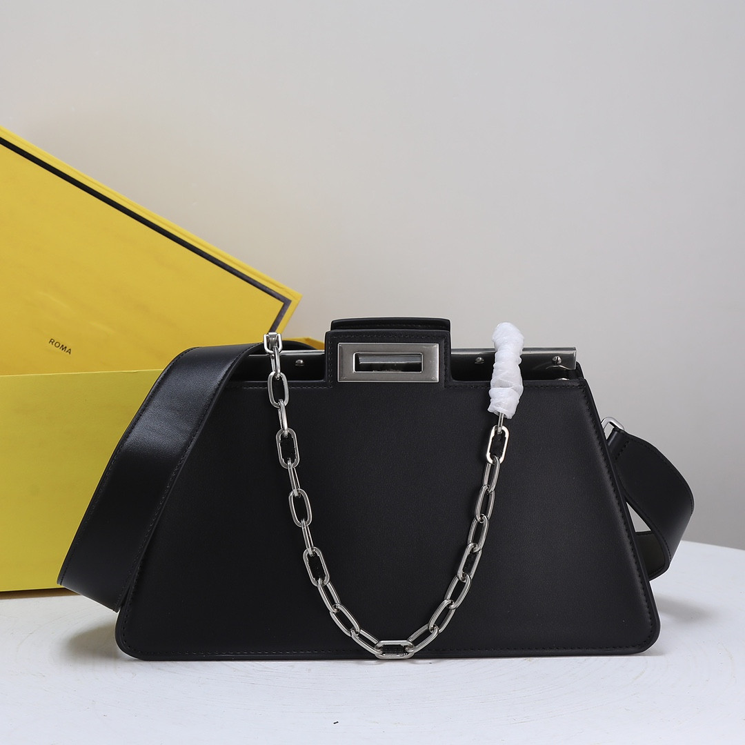 

Top Quality Designer Bags Handbag women's cowhide Peekaboo Clutch Classic Lock Organ Bag real leather Shoulder Crossbody Kitten Bag, Green