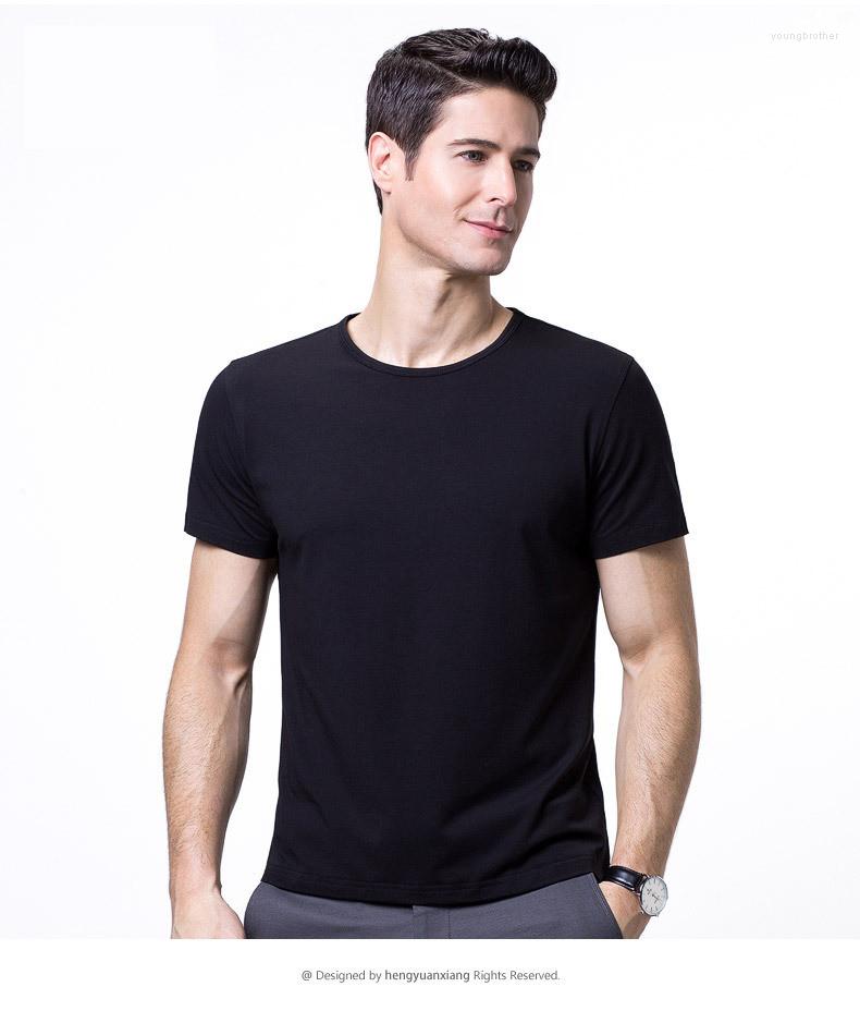 

Men' T Shirts MRMT 2022 Brand T-shirt Pure Color Short Sleeve Men For Male Shirt Round Collar Modal Tops Man Tshirt, Green