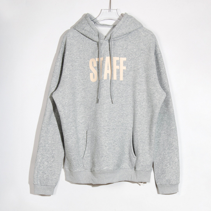 

22fw USA Star Staff Tour Hoodie Autumn Winter Fashion Men Women Drawstring High Street Cotton Pullover Hooded Sweatshirt, Gray