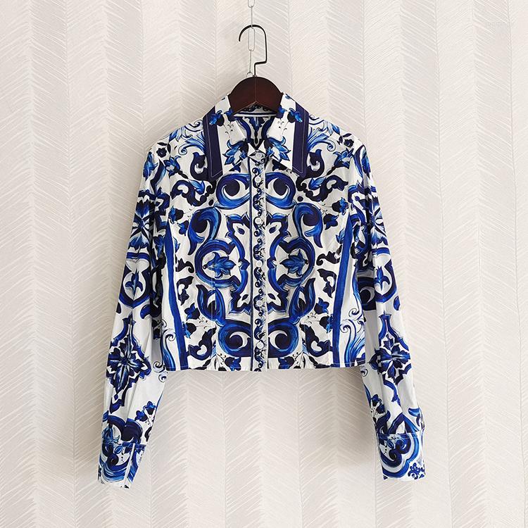 

Women' Blouses Z10352 Fashion Women' & Shirts 2022 Runway Luxury European Design Party Style Clothing, Picture shown