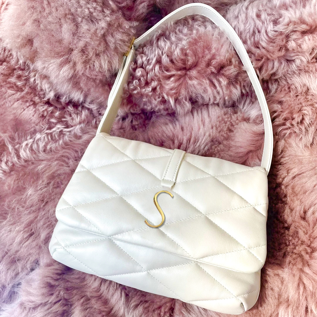 

Designer summer le57 Hobo bags high quality Women's men's tote handbag Shoulder Bag Clutch fashion underarm saddle Square quilted leather Crossbody Luxury flap bag, White