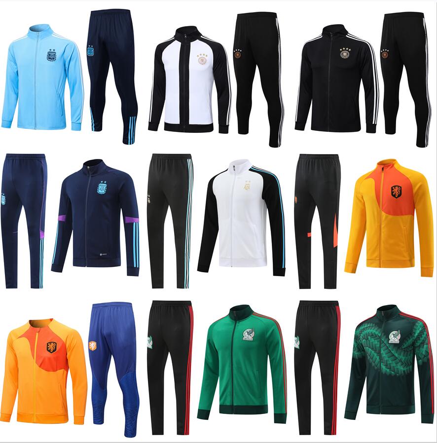 

2022 2023 World Cup training soccer tracksuits sets Germanys Survetement national team Argentinas football polo suit Maillot de Foot, 22/23