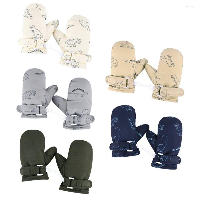 

Hair Accessories Kids Winter Ski Gloves Cute Cartoon Warm Mittens Non-slip Windproof Waterproof Outdoor Sports For Children Boys Girls, Type3-purple