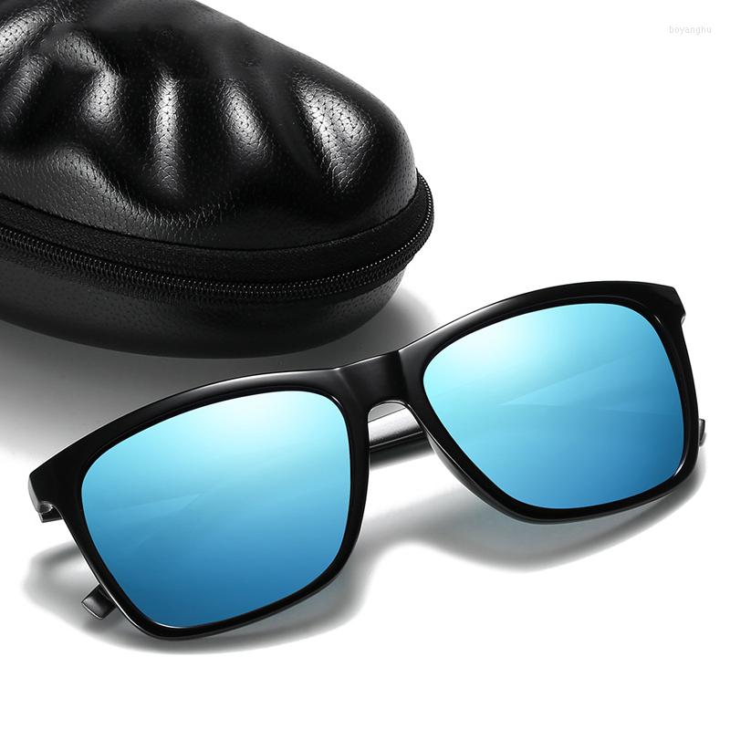 

Sunglasses Elbru Fashion Polarized Aluminum Square Frame Outdoor Travel Driving Fishing Ultraviolet-proof Sunshade