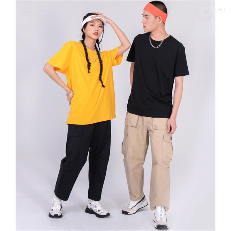 

Men's T Shirts MRMT 2022 Brand Women's Men Pure Cotton Shirt Women Short Sleeved Loose Solid Color Casual Couple, Sand