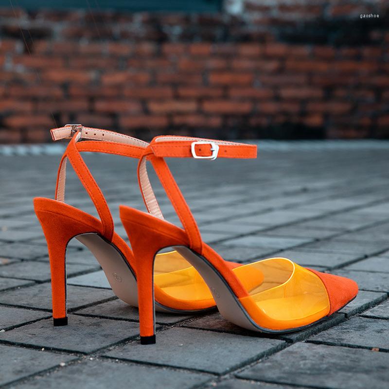 

Sandals Women High-Heeled Summer Female Shoes Stiletto High Heels Solid Designer Sexy One Word Buckle Slingback 2022 Fashion, Black