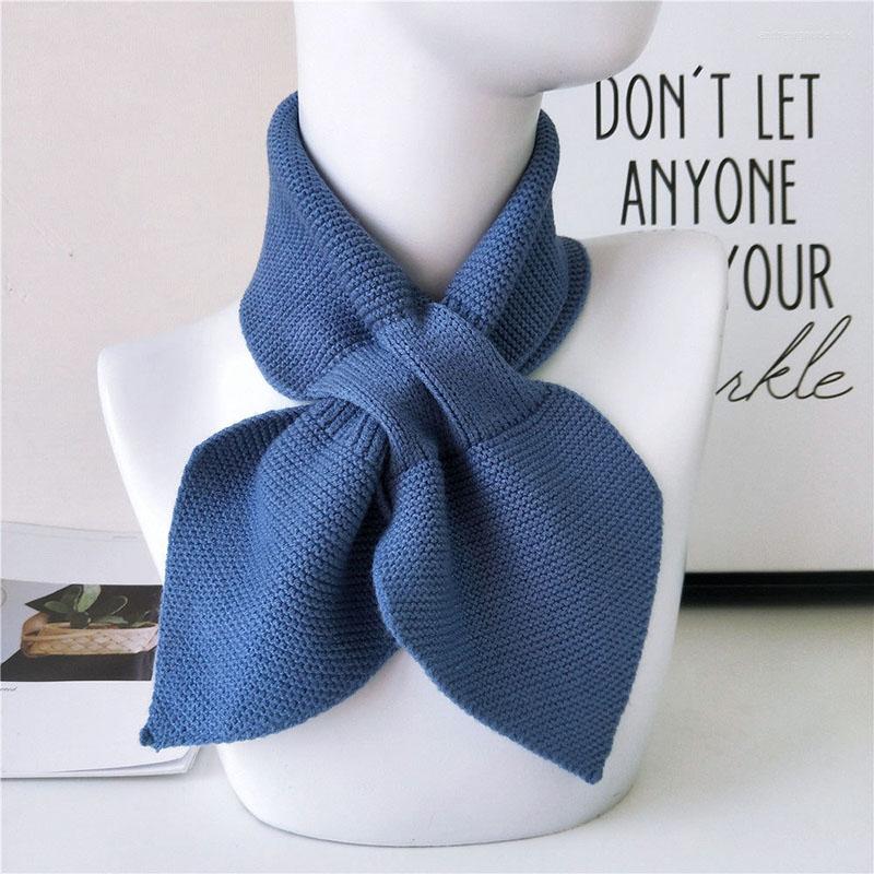 

Scarves Women's Winter Scarf Knitting Ladies Soft Warm Pashmina Female Necker Shawl Wrap Bandana Knit Hijabs D073