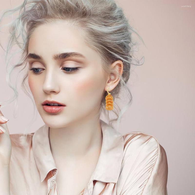 

Dangle Earrings 1Pair Fashion For Woman Simple Zircon Metal Hoop Girls' Luxury Korean Jewelry Wedding Party Accessories