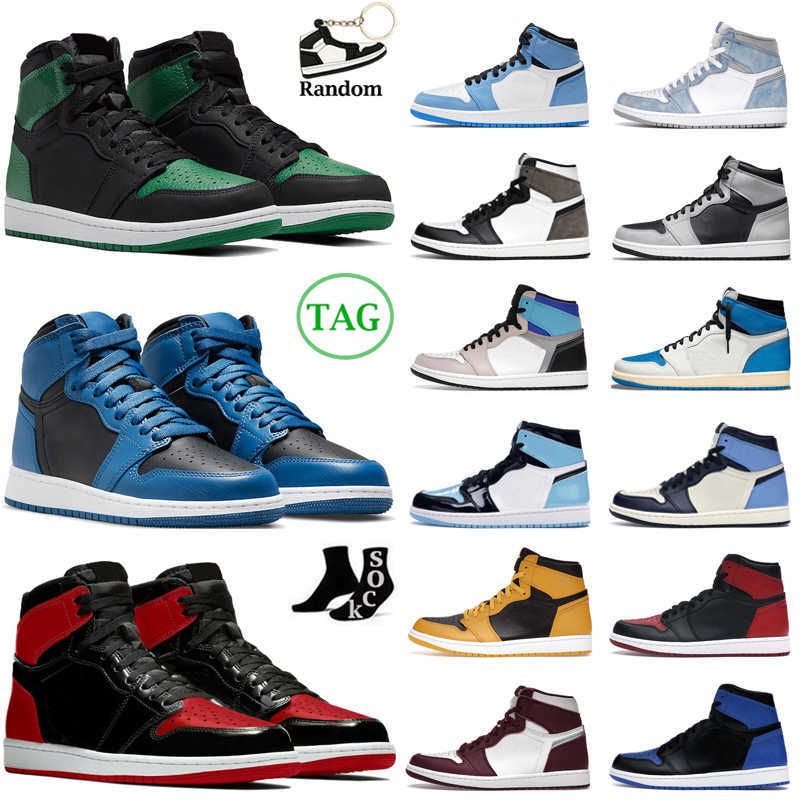

Shoes Top Jordam 1 1s Jumpman Basketball Shoes Men Women Jorden 1 Dark Marina Blue Bred Patent Bordeaux Hyper Royal University Blue Mens Tra, #6