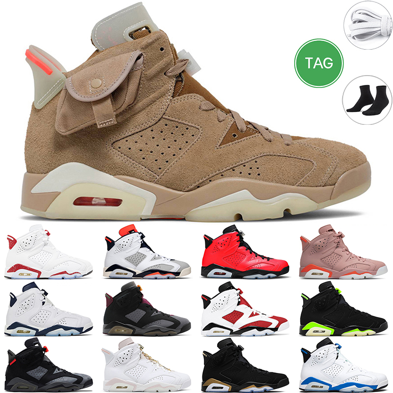 

6s men basketball shoes 6 retro Georgetown Red Oreo Gold University Blue Olive British Khaki Black Cat Bordeaux Infrared DMP Carmine sports mens trainer, #21
