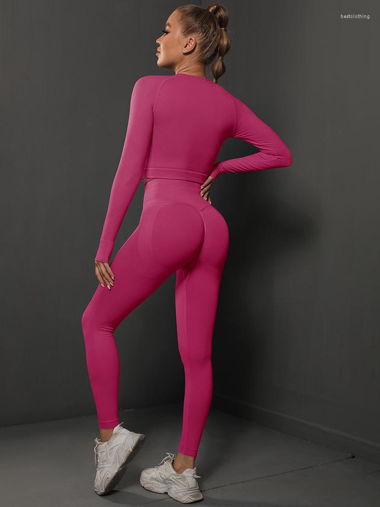 

Active Sets Women Yoga Workout Sportwear Seamless High Waist Fitness Clothing Elastic Slim Tracksuit Quick Dry Tight Stretch Skinny Set, Dark gray