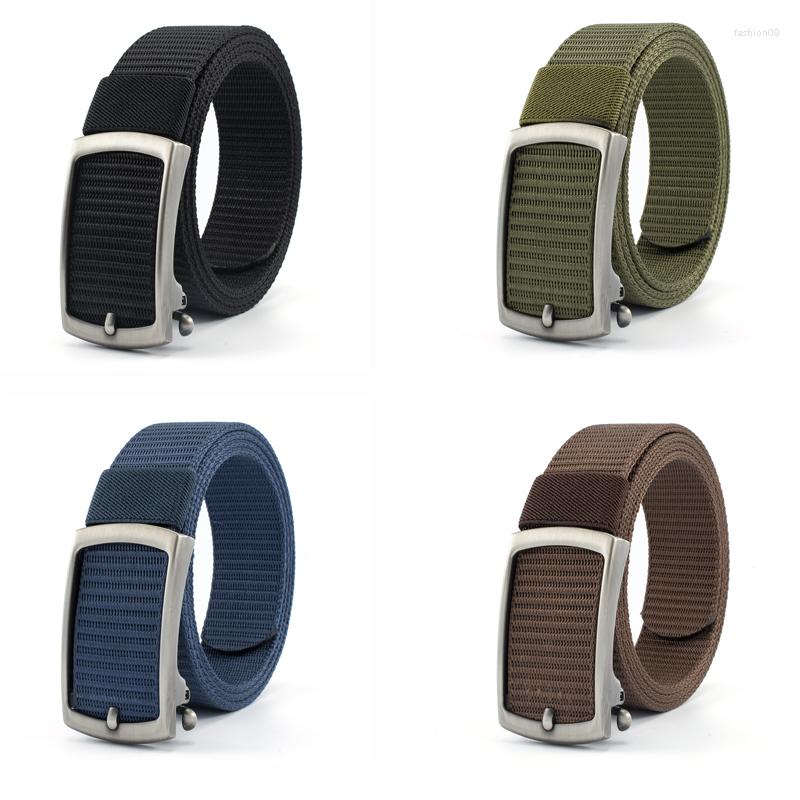 

Belts Tactical Hunting Canvas Belt Male Fashion Casual Business Jeans Accessories Girdle Luxury Design Outdoor Sports Youth Waistband, Black