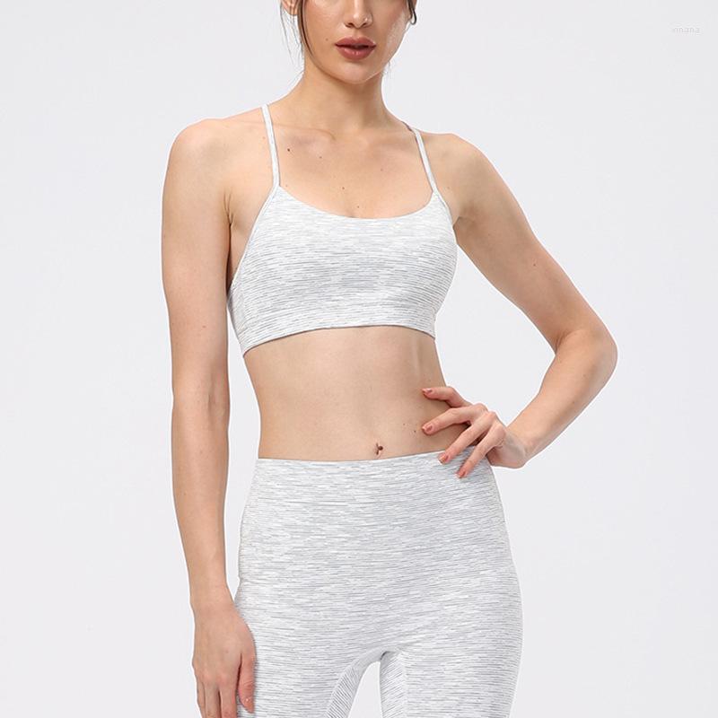 

Active Shirts Herringbone Back Yoga Bra Foreign Trade Sports Women' Shockproof Running Fitness, Black
