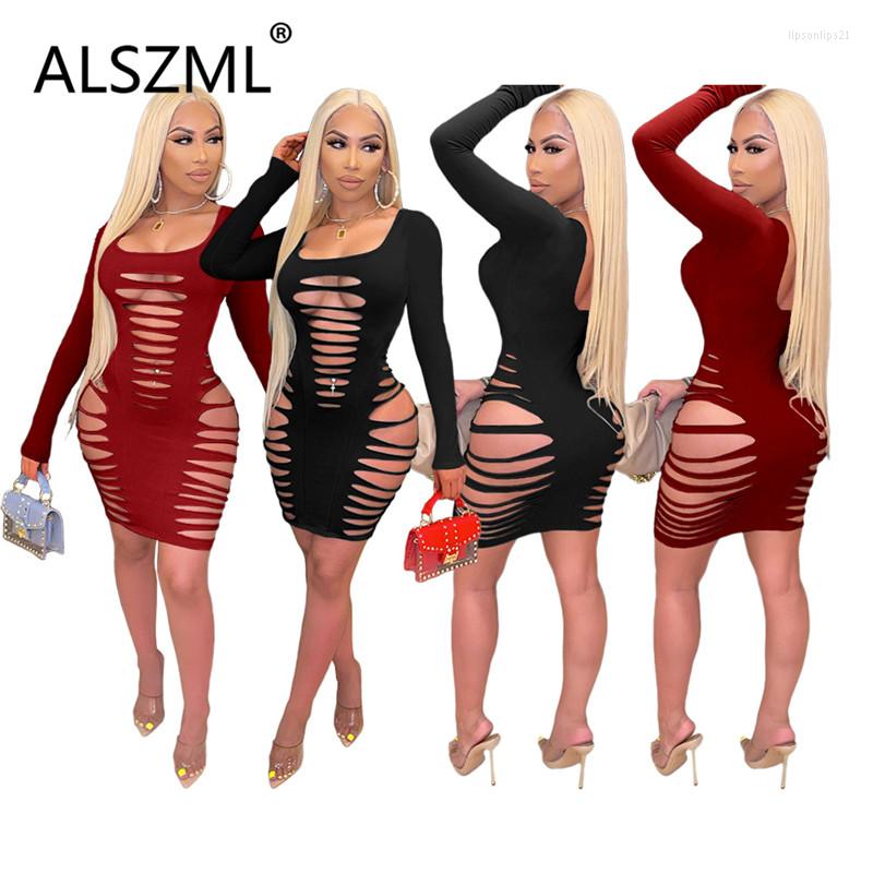 

Casual Dresses Simple Pure Color Strapless Sleeveless Hole Special Design Skinny Mini Dress Sexy Tight Club Party, Black