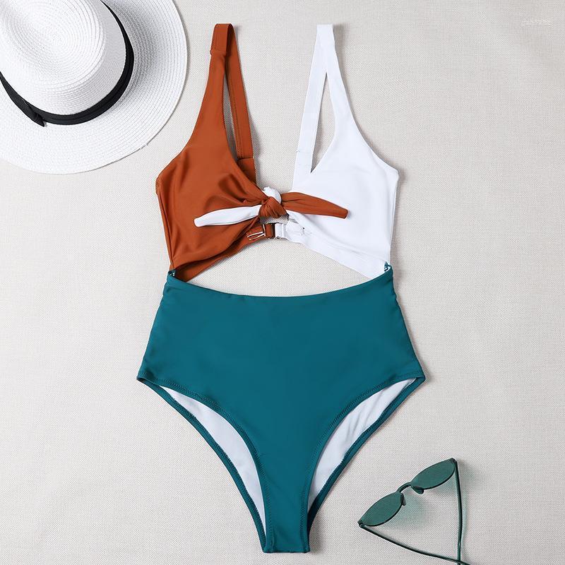 

Women's Swimwear Women's Monokini 2022 Bowknot High Cut Swimsuit Women One Piece Female Sexy Bathing Suit Lady Padded Beachwear, Hy3456-lvs