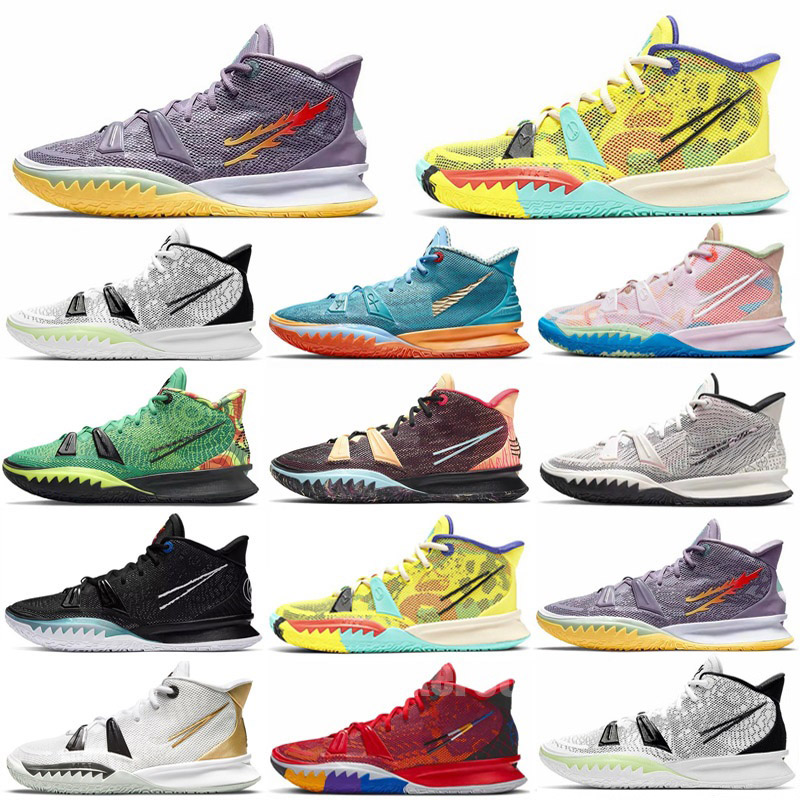 

2022 People Chip Copa Grind Kyrie 7 mens basketball shoes Irvin sponge Creator Hendrix Horus Rayguns Daybreak squidward trainers Sports Sneakers, Color 4