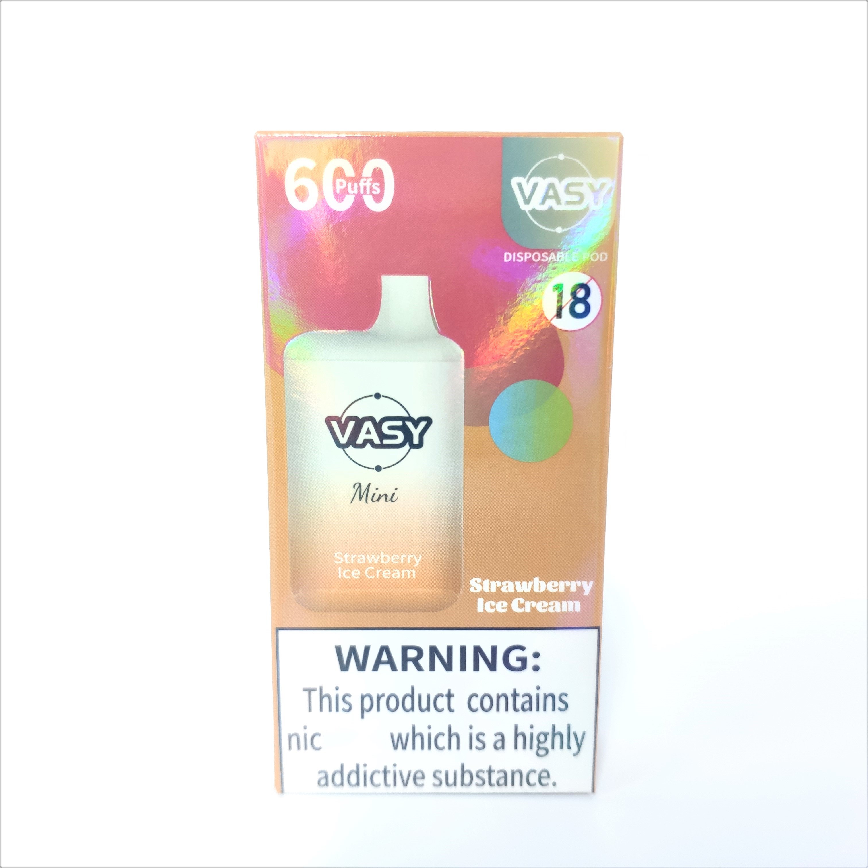 

VASY Mini Original Wholesale Electronic Cigarette Disposable Vape 600 puffs Multiple Flavors English/German/Spanish Packaging Available 039