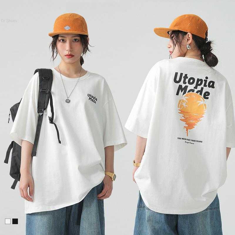 

Women's T-Shirt White Black Letter Print Women Loose Tees Short Sleeves Hip Hop Oversize Size  Men Clothes TopsWomen's, Beige