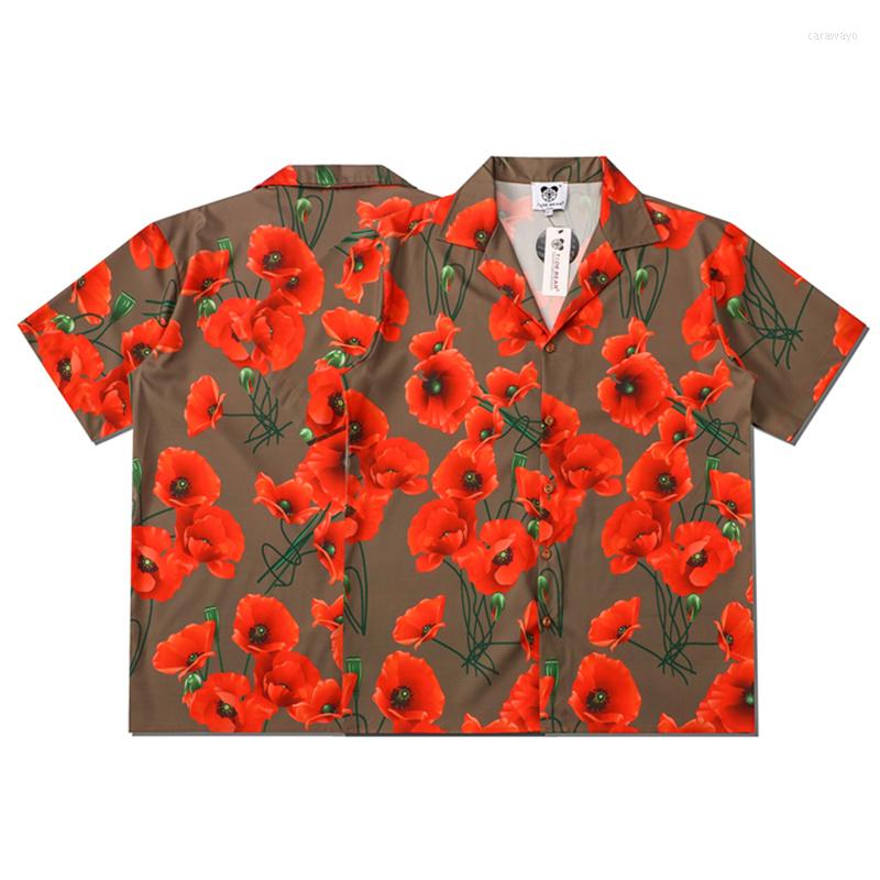 

Men' Casual Shirts Fashion Zc494 Men' 2022 Runway Luxury European Design Party Style Clothing, Red