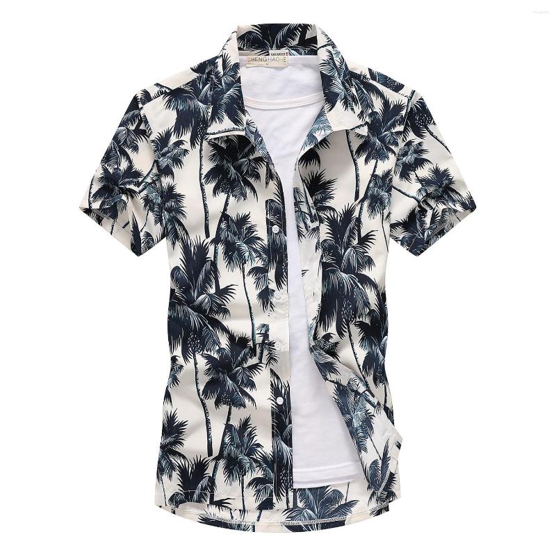 

Men's Casual Shirts 2022 Floral Beach Summer Short Sleeve Hawaiian For Men Plus Size Quick Dry Tee Shirt Clothes Camis, Cshzy-220720-2