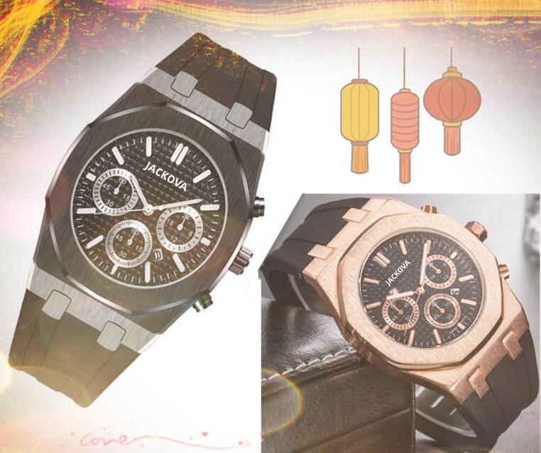 

mens all the crime scanning tick watch 42mm rubber belt quartz automatic date movement atmosphere business switzerland leisure fashion highend wristwatch gifts, As pic
