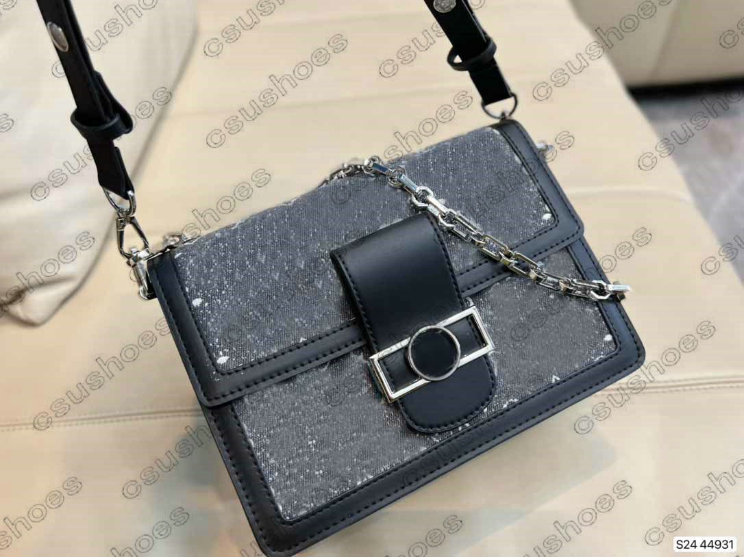 

23SS Cruise Classic DAUPHINE MM Bag Monograms Jacquard Denim Spring Shows Bag Handbag Luxury Designer S-LOCK Womens Message Shoulder Bags CrossBody M21458 M45958, No bag
