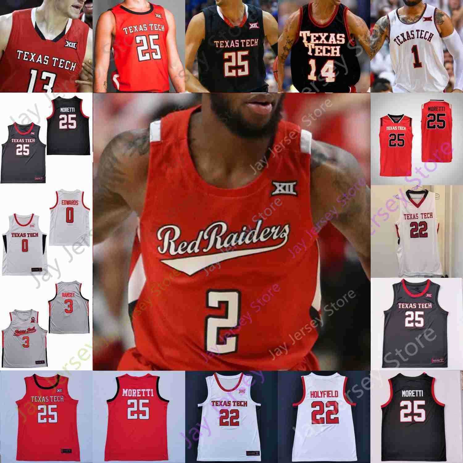 

College Basketball Wears Texas Tech NCAA Adonis Arms Marcus Santos-Silva Mylik Wilson Sardaar Calhoun Daniel Batcho Chibuzo Agbo Claren, Red 2019