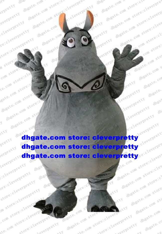 

Madagascar Gloria Hippo River Horse Hippopotamus Mascot Costume Adult Cartoon Character Supermarket Advertising Campaign zx358, As in photos