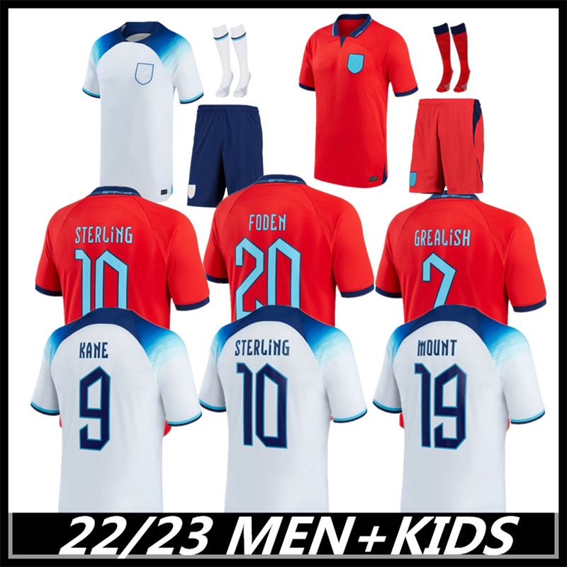 

22/23 Soccer Jerseys national Football ENGlANDS world cup kits STERLING SAKA RASHFORD GREALISH MOUNT football shirts goalkeeper Men kids kit set uniforms, Yellow