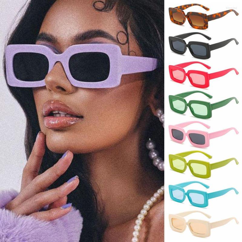 

Sunglasses Trend UV400 Big Frame Ladies Eyewear Women's Shades Men Sun Glasses Rectangle