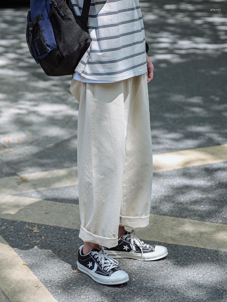 

Men' Pants Men' Casual Wide Leg Cargo Cotton Loose Solid Color Trousers Four Seasons C4, Black