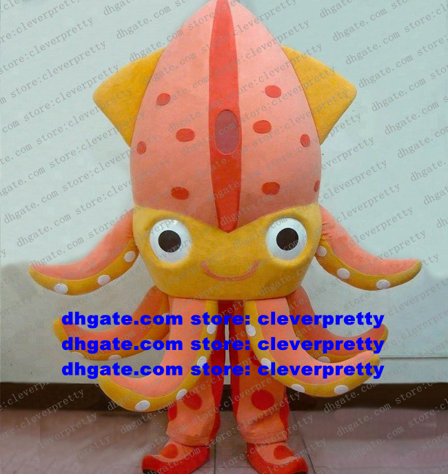 

Pink Octopus Devilfish Mascot Costume Octopi Cuttlefish Inkfish Sepia Squid Calamary Adult Department Store Thanks Will zx2371, As in photos