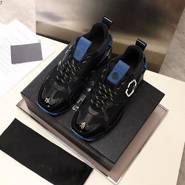 

Designer Shoes Fashion Luxury Shoes Men's Leather Lace Up Platform Oversized Sole Sneakers Casual Shoes Size 38-45 g07113 wsp