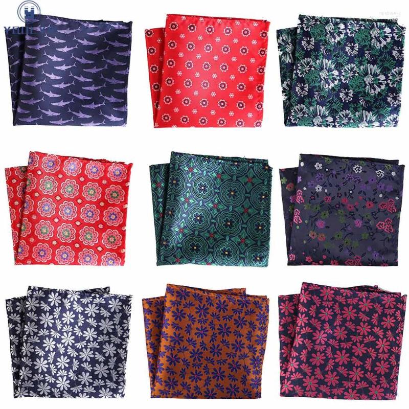 

Bow Ties Luxury 25 25CM Men's Vintage Floral Polka Dot Handkerchief Pocket Square Fashion Men Hanky For Wedding Party Chest Towel
