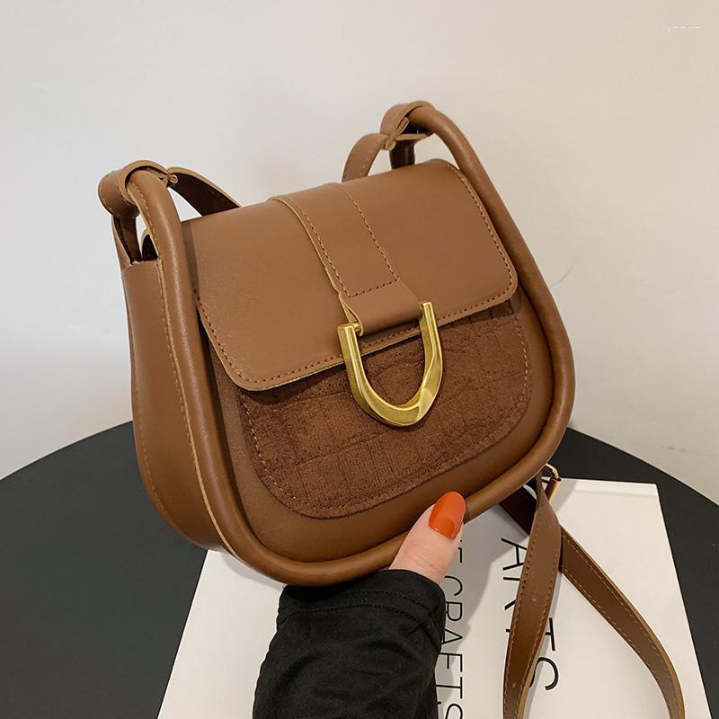 

Evening Bags 2022 Vintage Style Women Shoulder Bag Fashion Brand Designer Handbags And Purses Pu Leather Ladies Crossbody, Beige