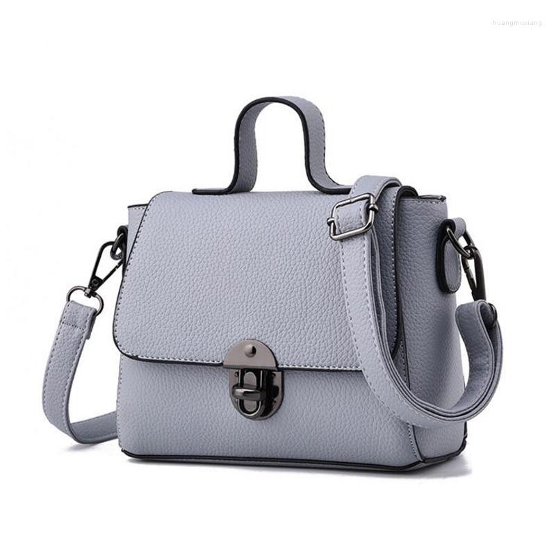

Evening Bags Women Shoulder Small Crossbody Bag For Casual Soft Cover Messenger Solid Black Leather Handbags Flap Bolsa, Gray