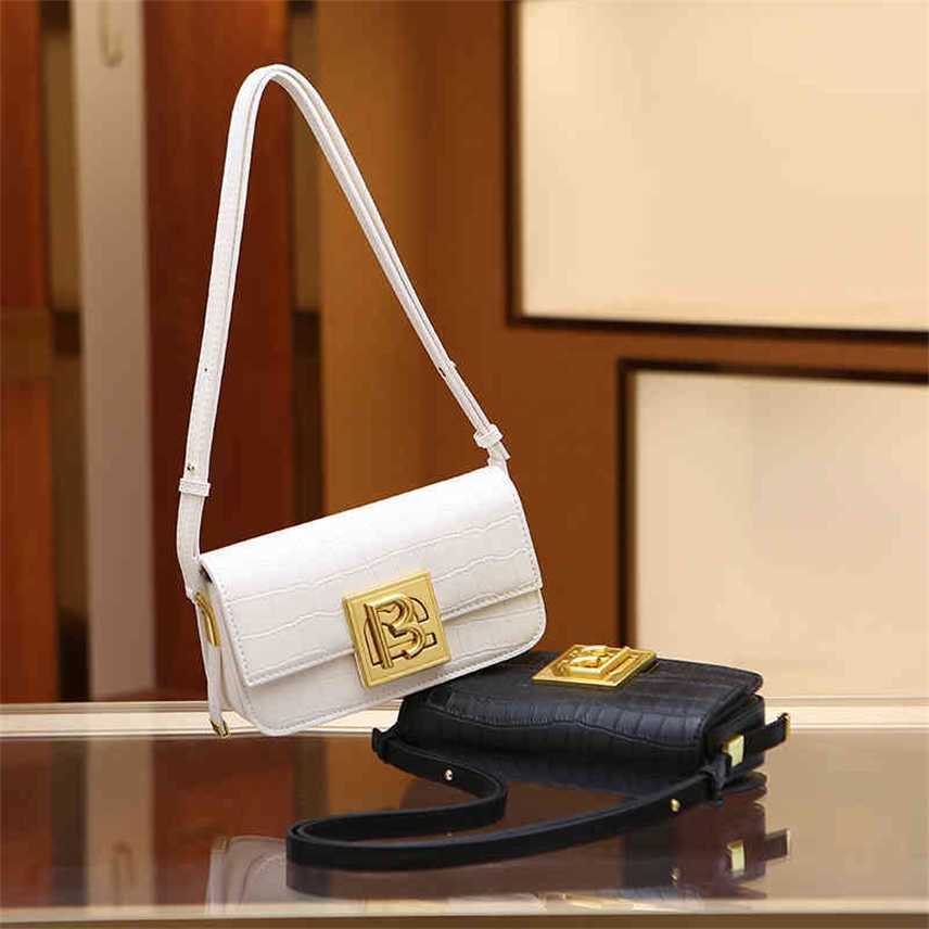 

stone pattern small square bag outlet women's high-quality texture 2022 new fashion versatile one shoulder Crossbody Bag summer Handbags, White