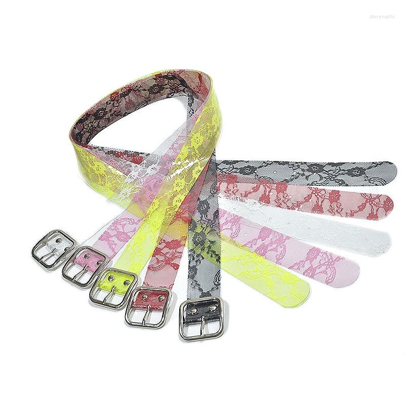 

Belts Summer High Quality PVC Plastic Transparent Fashion Simple Belt Women Pin Buckle Candy Colors, Black