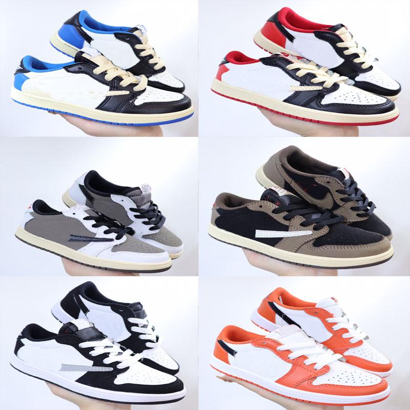 

Top Quality Jordon 1 low Military Blue Barb White Blue Black Lightning 2022 kids basketball shoes sneaker store size26-35 eEZ EUo