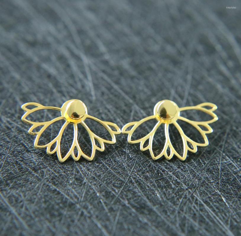 

Stud Earrings 925 Sterling Silver Sexy Women Ear Jacket Fashion Earring Double Sided