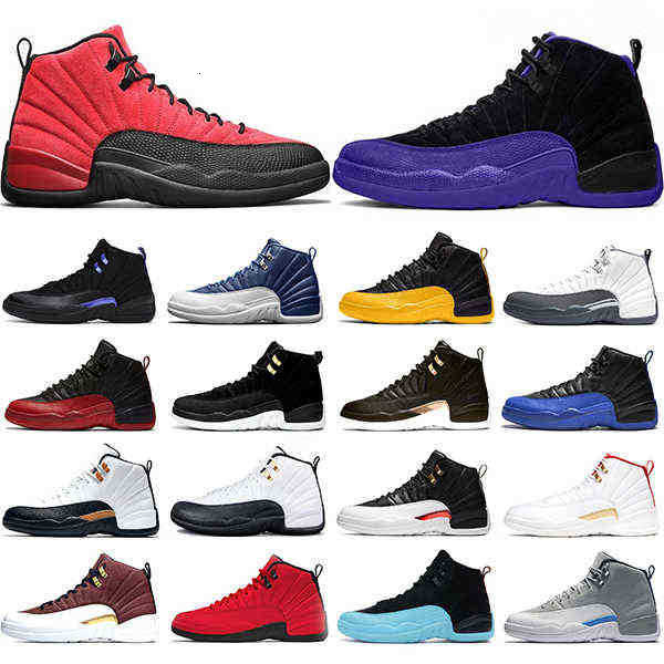 

Shoes Designer Men Basketball 12 Dr 12s Reverse Game Dark Grey Concord University Gold Mens Trainers Sports Sneakers Size 40-47, 7 flu game
