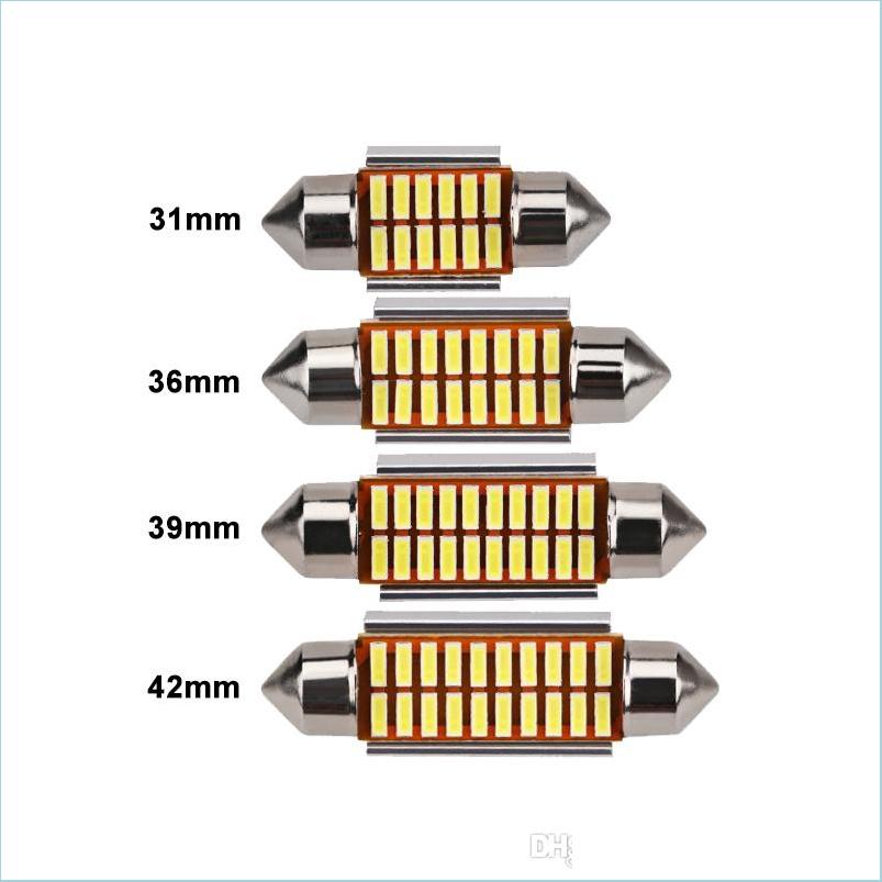 

Car Bulbs 8X C5W Car Led Bb Canbus Interior Light 12V Festoon Super Bright License Plate Reading Lage Trunk Lamp White 36Mm Drop Del Dhwao