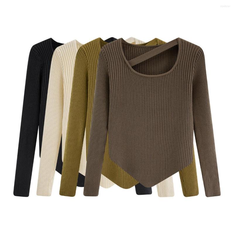 

Women' Sweaters Women Square Collar Autumn Winter Korean Slim Pullover Basic Tops Casual Soft Knit Sweater Warm Jumper, Green