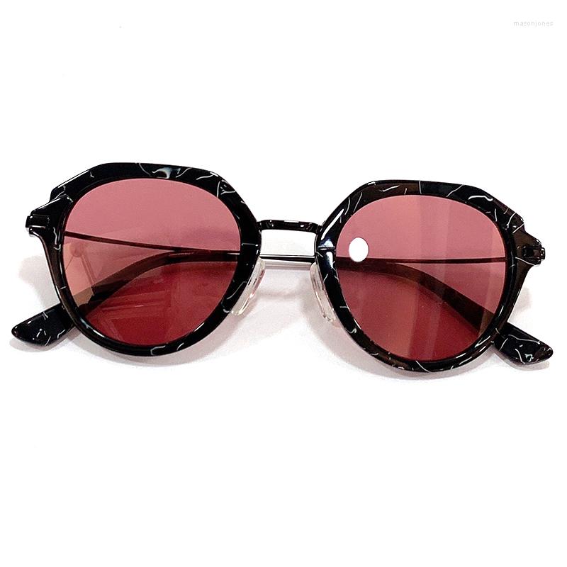 

Sunglasses 2022 High Quality Retro Fashion Round Frame For Women Men Outdoor Sports Casual Eyewear With Original Box