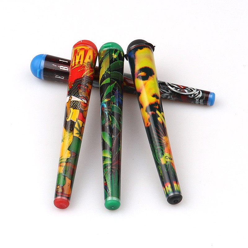 

120mm Plastic single tobacco pipe smoke shop direct smoke carton carrying paper storage directly tube roll tray bong dab rig